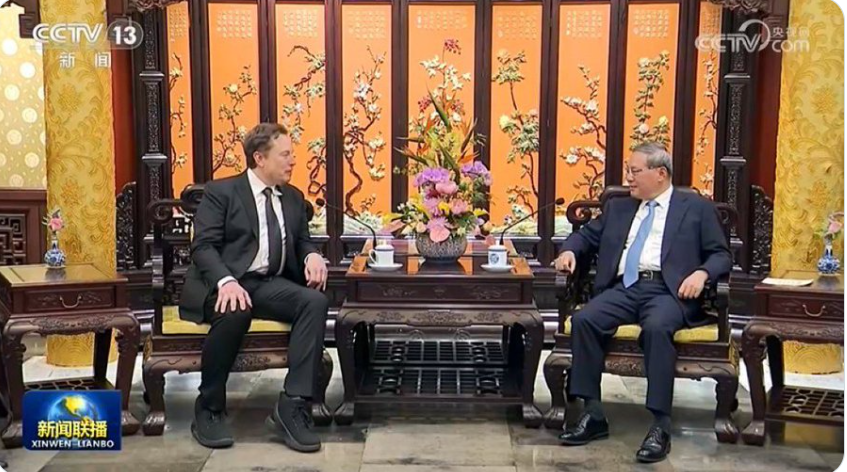 Elon Musk meets Chinese Premier Li Qiang after skipping India visit
