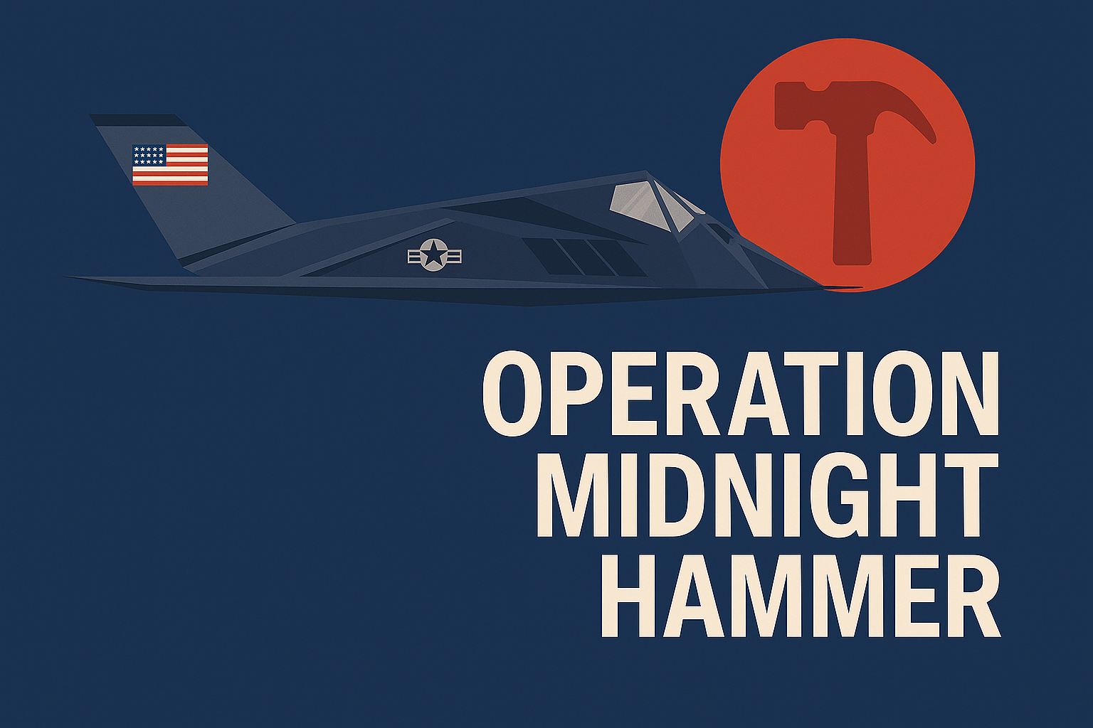 What is Operation Midnight Hammer of USA against Iran? Used 15000 kg bombs!