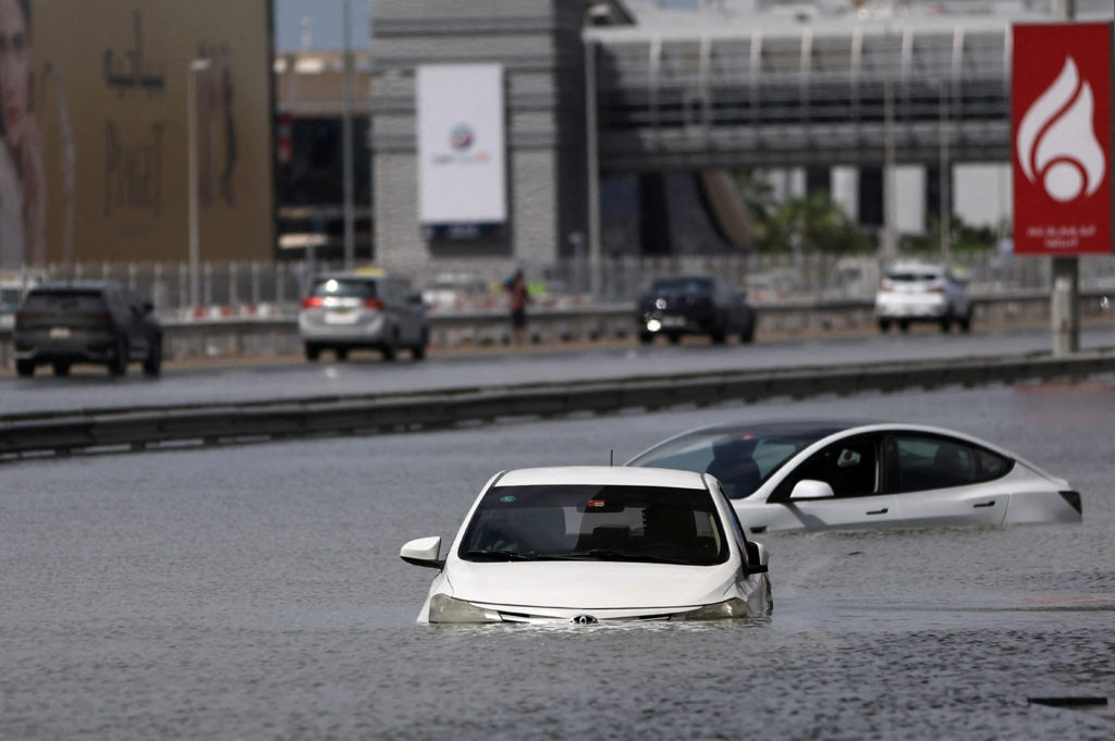 Chaos in Dubai as UAE records heaviest rainfall in 75 years